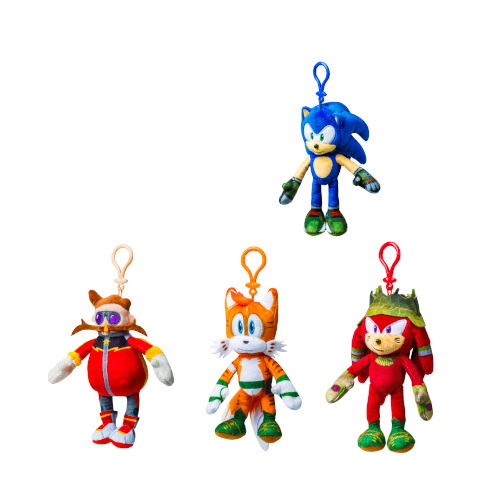 (Mis 0) SONIC Peluche 10cm c/Bagclip – 4ass in espo da 12pz…x48